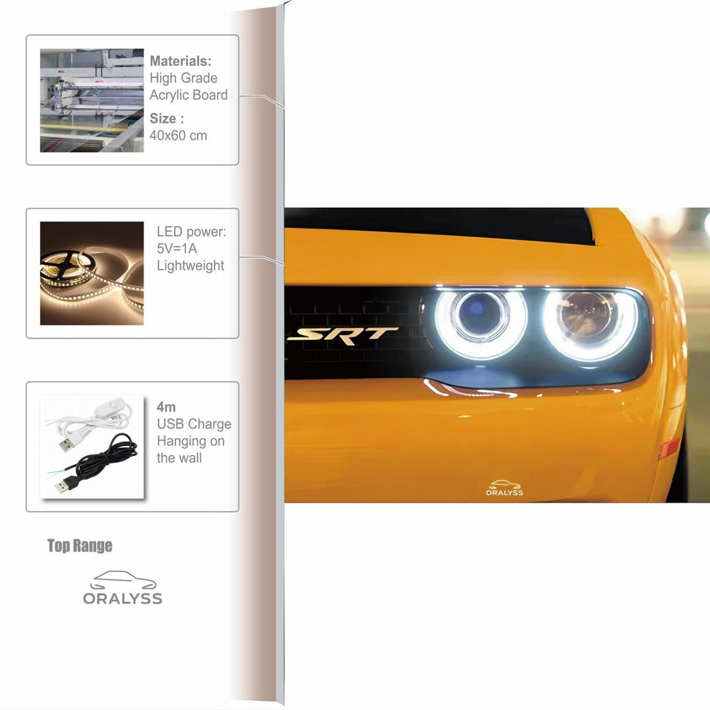 Cadre LED Dodge challenger SRT